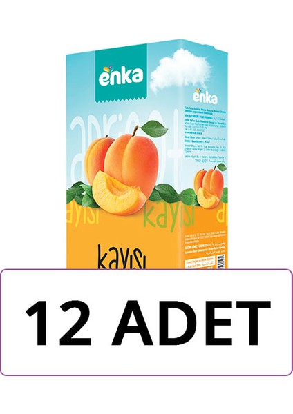 Gurme Kayısı Nektarı 1 lt x 12'li Paket