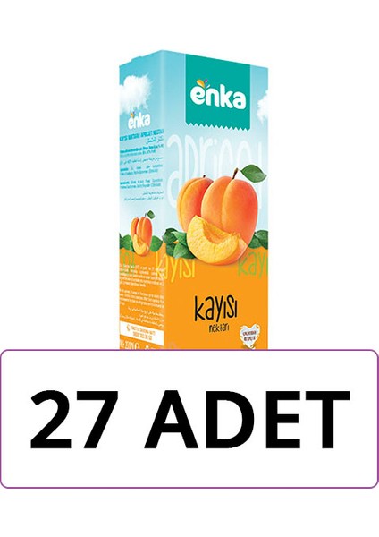 Gurme Kayısı Nektarı 200 ml x 27'li Paket