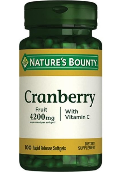 Cranberry Ve C Vitamini Içeren Takviye Edici Gıda 100 Softjel