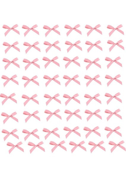 Pembe Mini Saten Hazır Fiyonk 80 Adet