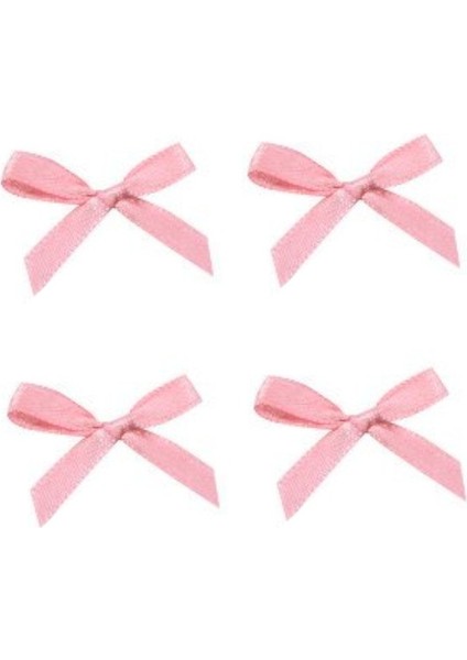 Pembe Mini Saten Hazır Fiyonk 80 Adet indirimleri