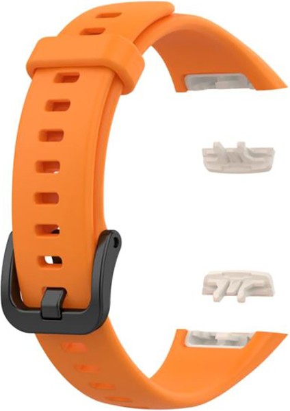 Honor Band 6 Için Silikon Kordon Turuncu