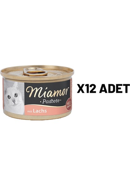 Mıamor Pastete Kedi Somonlu 85 gr x 12 Adet