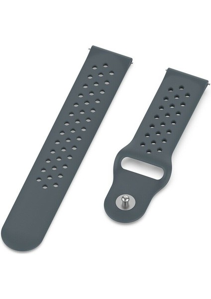 Honor Watch Es Için Delikli Pimli Silikon Kordon Gri