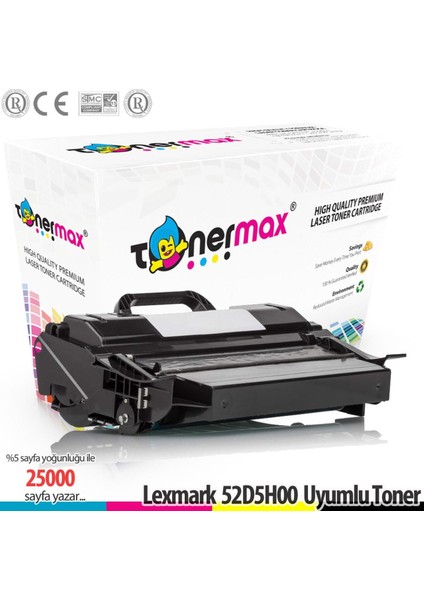 Lexmark T650 / T6500 / T652 / T654 / T656 /T650H11E Muadil Toneri 25.000 Sayfalık