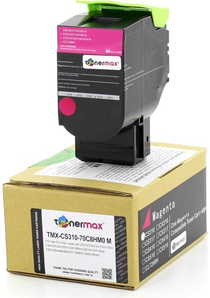 Lexmark 70C8HM0 Kırmızı Muadil Toner / CS310 / CS410 / CS510