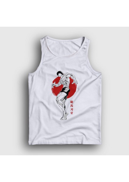 Unisex Beyaz Fighter Anime Hanma Baki Atlet