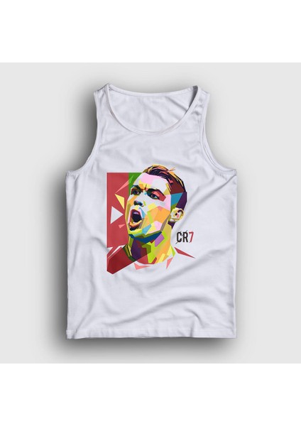 Unisex Beyaz Cool Futbol Cr7 Cristiano Ronaldo Atlet