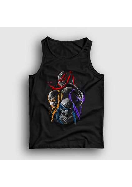Unisex Siyah Poster V2 Teenage Mutant Ninja Turtles Atlet