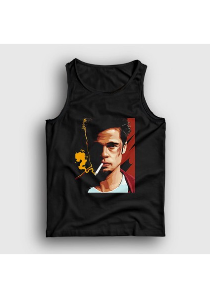 Unisex Siyah Tyler Durden Brad Pitt Fight Club Atlet