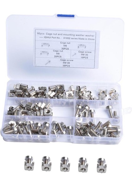 Loviver 50 Pack Raf Montaj Kafes Fındık, Vidalar ve Raf Montaj Sunucu Dolabı (Yurt Dışından) modelleri