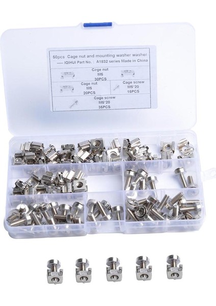 Loviver 50 Pack Raf Montaj Kafes Fındık, Vidalar ve Raf Montaj Sunucu Dolabı (Yurt Dışından) fırsatları