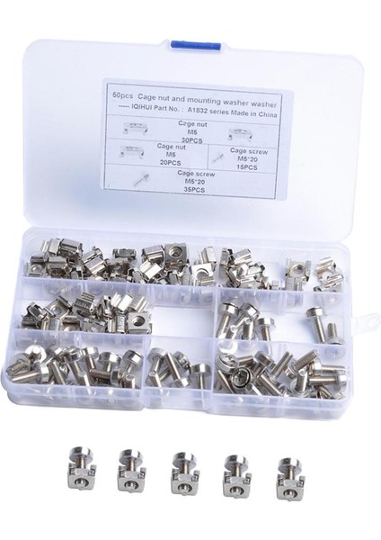 Loviver 50 Pack Raf Montaj Kafes Fındık, Vidalar ve Raf Montaj Sunucu Dolabı (Yurt Dışından) indirimleri