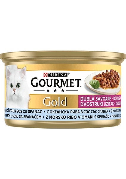 Berlin Shop Gold® Çifte Lezzet Okyanus Balığı&sebzeli Yaş Kedi Maması 85 gr