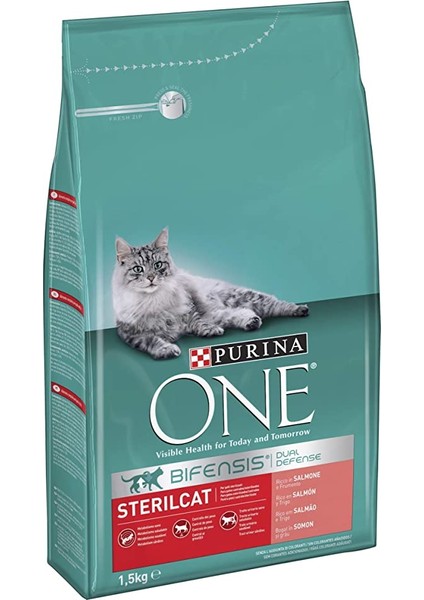 One Somonlu Kısır Kedi Maması 1.5 kg