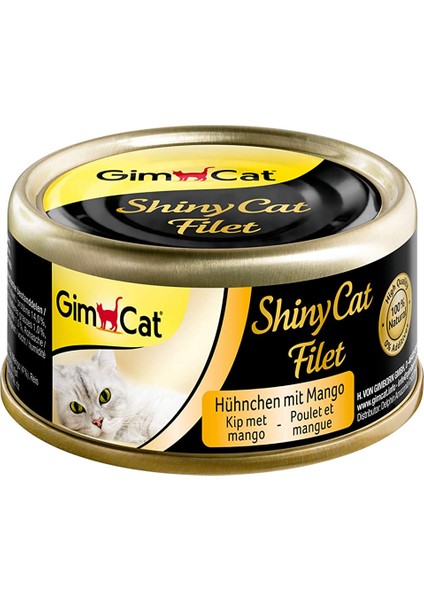 Berlin Shop Gimcat Shinycat Fileto Kedi Maması -Tavuk Mango 70GR