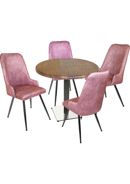 Karanfil Werzalit Yuvarlak - Çırağan Masa Takımı (Q90) - Pembe