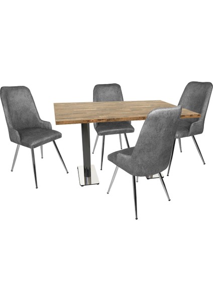 Karanfil Laminat - Çırağan Masa Takımı - Füme