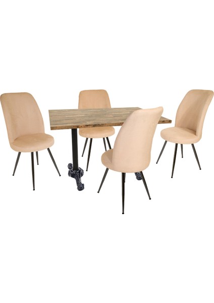 Çipa Laminat - Saray Masa Takımı - Krem