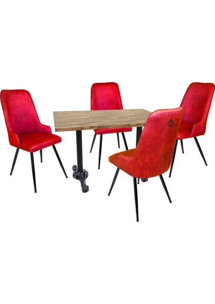 Çipa Laminat - Çırağan Masa Takımı - Bordo