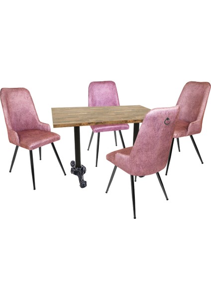 Çipa Laminat - Çırağan Masa Takımı - Pembe