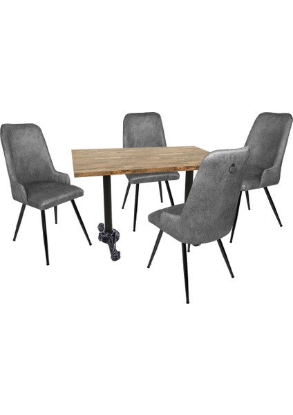 Çipa Laminat - Çırağan Masa Takımı - Füme