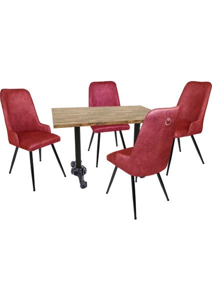 Çipa Laminat - Çırağan Masa Takımı - Fuşya