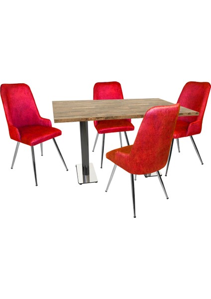 Karanfil Laminat - Çırağan Masa Takımı - Bordo