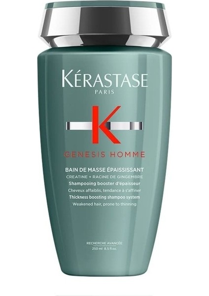 Genesis Homme Bain De Masse Seyrek Saçlar Için Yoğunlaştırıcı Erkek Şampuanı 250ml