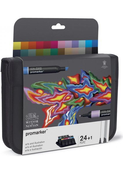 : Promarker Sanat ve Illüstrasyon Çantalı Set : 24 Renk modelleri