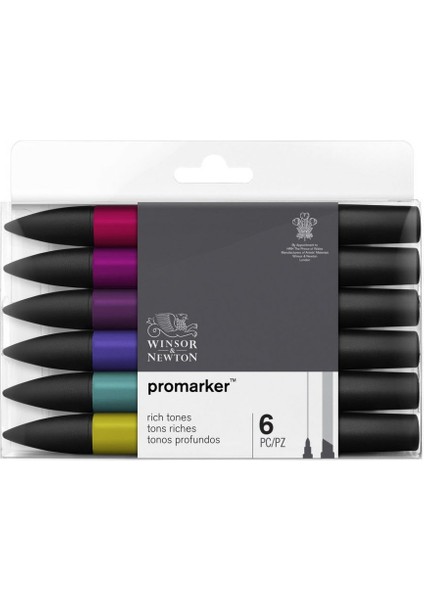 : Promarker Zengin Tonlar Seti : 6 Renk