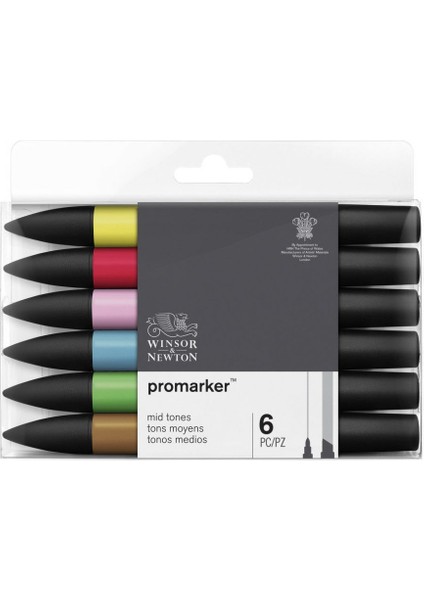: Promarker Ara Tonlar Seti : 6 Renk