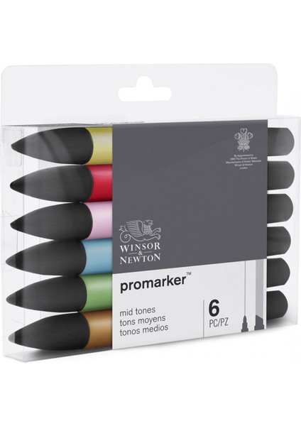 : Promarker Ara Tonlar Seti : 6 Renk
