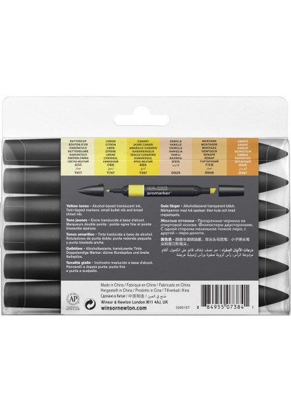 : Promarker Sarı Tonlar Seti : 6 Renk