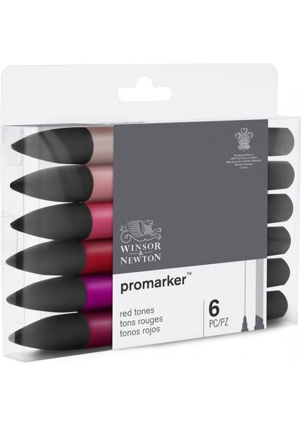 : Promarker Kırmızı Tonlar Seti : 6 Renk