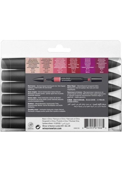 : Promarker Kırmızı Tonlar Seti : 6 Renk