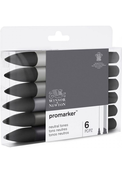 : Promarker Nötür Tonlar Seti : 6 Renk