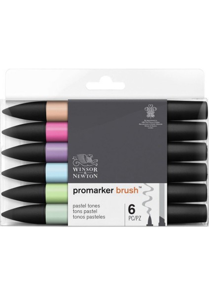 : Promarker Brush Pastel Tonlar Seti : 6 Renk