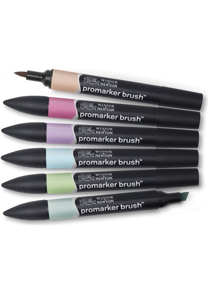 : Promarker Brush Pastel Tonlar Seti : 6 Renk