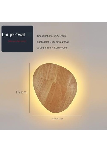 Kapalı Ahşap Duvar Lambası, Yaratıcı Basit Modern Stil, Düzensiz Oval, Büyük fiyatları