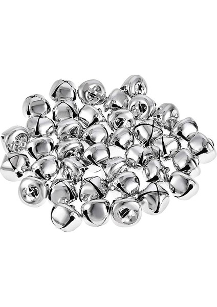 Parti Süsleme Malzemesi 2cm Metal Çıngırak Zil Gümüş Renk 20 Li Paket