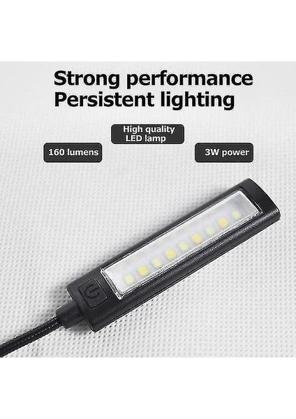 Esnek Klip Kitap Işık USB Okuma Lambası fırsatları