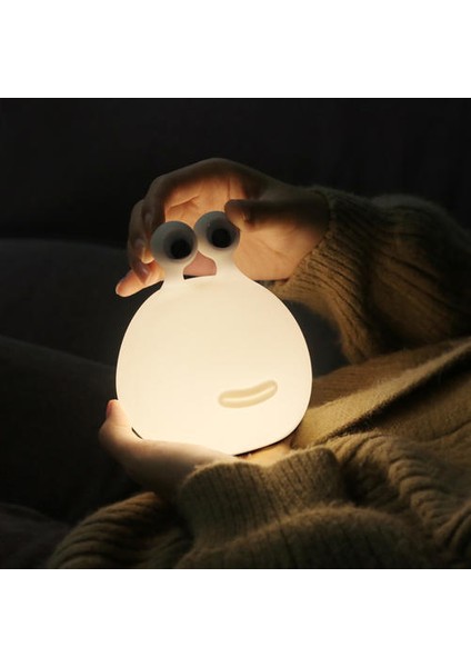 Gece Lambası, Silikon Şarj Edilebilir Bebek Uyku Işık Dokunmatik Anahtarı, Çocuk Gece Işık Dim Gece Işık Zamanlayıcı Pil LED Gece Lambası