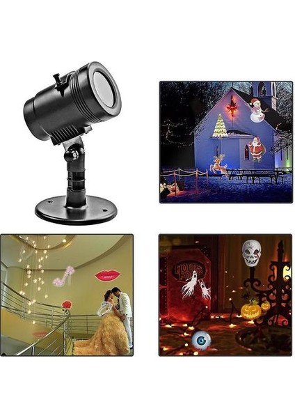 LED Film Lazer Işık Dekoratif Mood Işık Kapalı Açık Noel Partisi Için