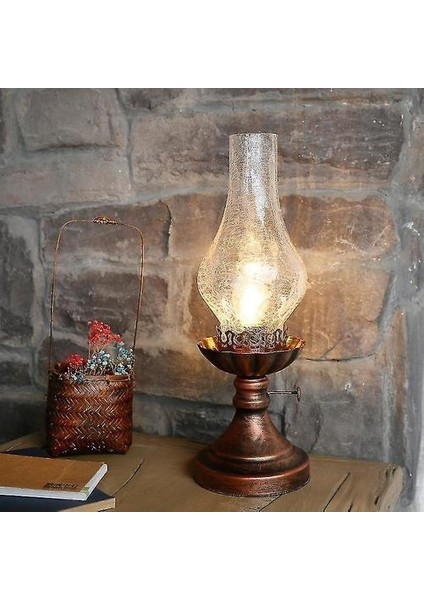 Lambalar Retro Kerosen Lambası LED Masa Lambası fırsatları