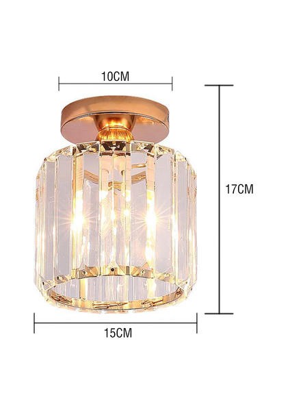 Lambalar Küçük Kristal Tavan Işık Kristal Ch Elier Modern LED Tavan Işık Kolye Fikstür