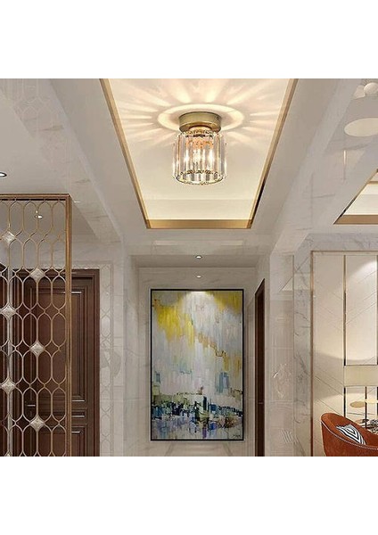 Lambalar Küçük Kristal Tavan Işık Kristal Ch Elier Modern LED Tavan Işık Kolye Fikstür