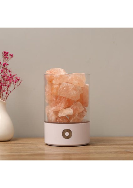 Lambalar Doğal Himalaya Tuz Lambası USB Gerçek Himalayalar Himalaya Pembe Tuz Kristal Kaya Lambası Için Iyi