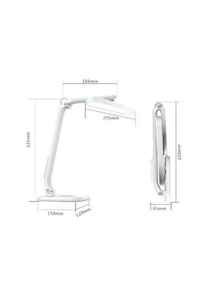 LED Masa Lambası Katlanabilir Dim Dokunmatik Masa Lambası DC5V USB Powered Masa Işık 3000 K-6000K Göz Koruma Öğrenme Ofis Işık