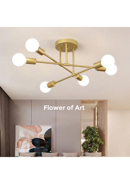 70 cm Tavan Işık Yaratıcı Aydınlatma Tavan Avize Sıcak ve Romantik Altın Yatak Odası Modern Minimalist Kişilik Oturma Odası Yemek Odası Tavan Lambaları